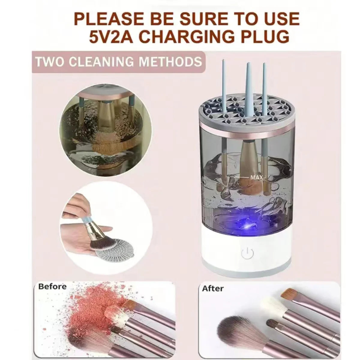 LumaClean™ Makeup Brush Cleaner