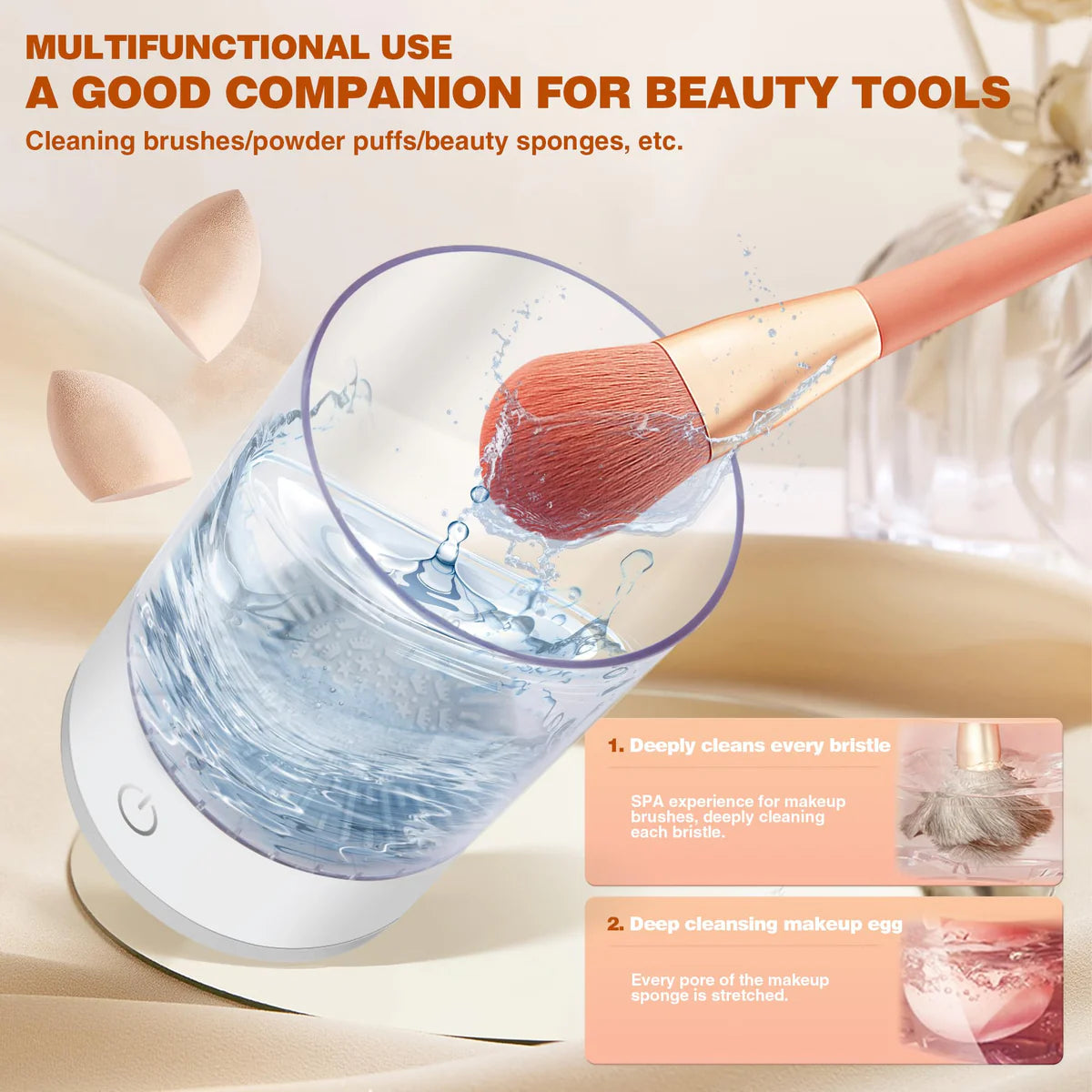 LumaClean™ Makeup Brush Cleaner